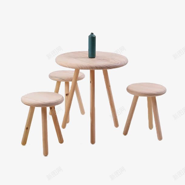 实木园桌椅png免抠素材_88icon https://88icon.com 产品实物 木桌椅 桌子 桌椅组合 椅子 茶桌 食物