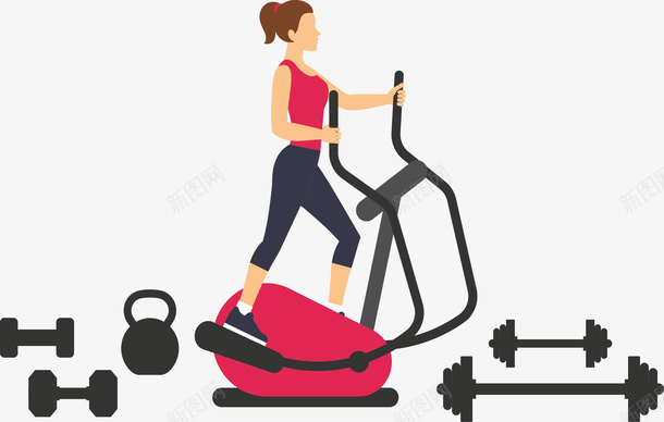 健身房锻炼身体的女人矢量图ai免抠素材_88icon https://88icon.com 健身 健身房 健身的人 健身的女人 健身锻炼 矢量png 矢量图