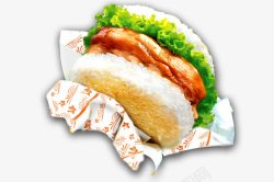 米饭汉堡米饭汉堡包高清图片