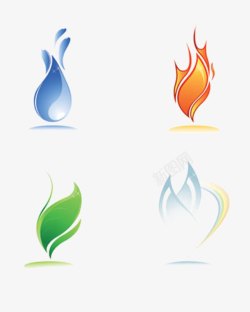 火焰logo水火小图标高清图片