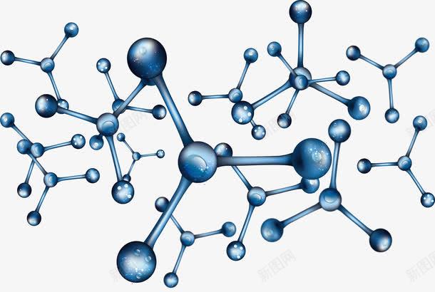 化学分子结构png免抠素材_88icon https://88icon.com 分子 分子结构 化学分子 生物分子 矢量png 蓝色结构