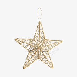 镂空星星圣诞实物装饰镂空星星高清图片