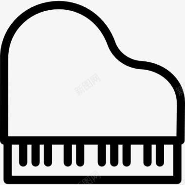 蒜泥器钢琴图标图标