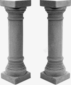 石柱素材旅游观光灰色罗马石柱高清图片