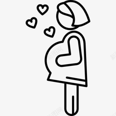 怀孕妊娠合并心脏图标图标