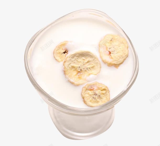 牛奶里的香蕉干png免抠素材_88icon https://88icon.com 杯子里的牛奶 白色牛奶 香蕉干 香蕉片泡牛奶