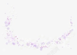 浅紫半圆形花环高清图片