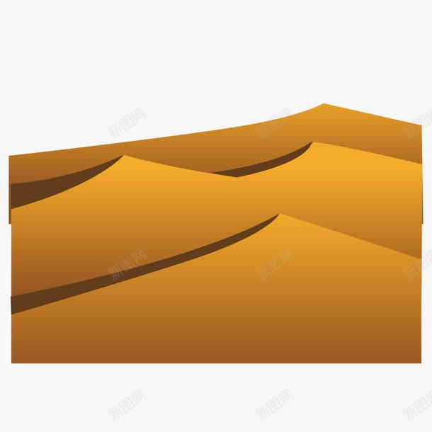 金黄色的流沙png免抠素材_88icon https://88icon.com 手绘 沙漠 流沙