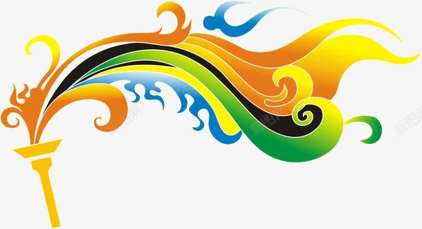 火炬png免抠素材_88icon https://88icon.com 奥运元素 时尚火把 火炬