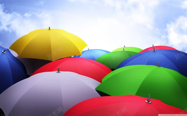 彩色重叠雨伞海报背景jpg设计背景_88icon https://88icon.com 彩色 海报 背景 重叠 雨伞