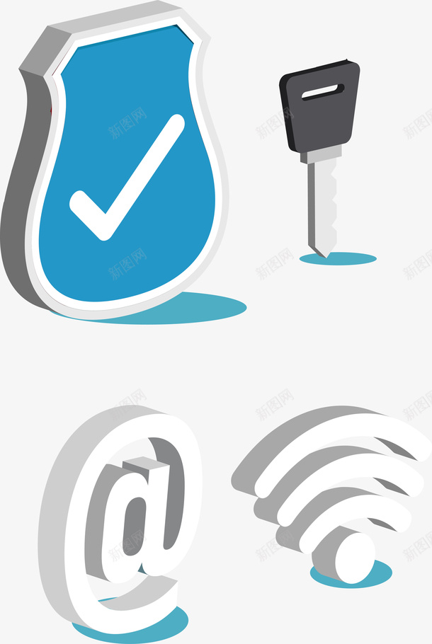 手绘网络链接png免抠素材_88icon https://88icon.com WIFI WIFI图案 手绘 立体 网络 链接