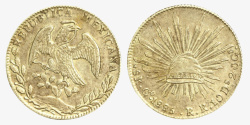 硬币收藏墨西哥8硬币旧硬币实物高清图片