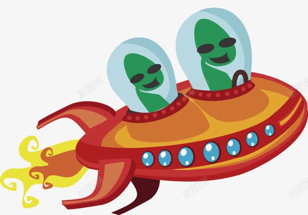 外星人矢量图ai免抠素材_88icon https://88icon.com UFO 外星人 飞船 矢量图