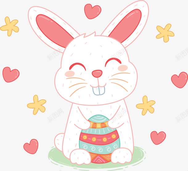 可爱小白兔png免抠素材_88icon https://88icon.com 中秋月兔 兔牙 可爱 复活节 小兔子 小动物 生肖
