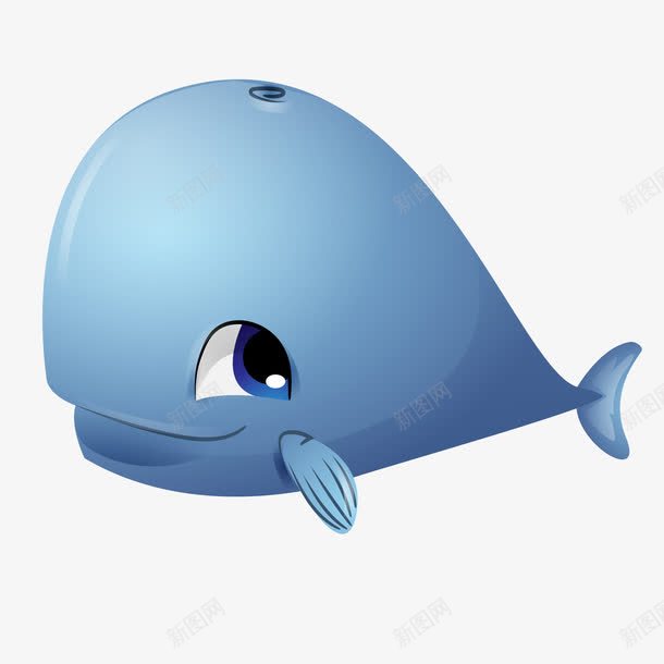 卡通可爱巨大蓝色鲸鱼矢量图ai免抠素材_88icon https://88icon.com 卡通的鲸鱼 可爱的鲸鱼 巨大的鲸鱼 矢量的动物 蓝色的鲸鱼 矢量图