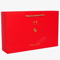 茶红礼盒包装素材