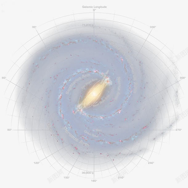 蓝色银河系png免抠素材_88icon https://88icon.com 星系 星系说明 星际云 蓝色 行星 银河星系 银河系