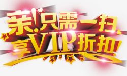 VIP艺术字素材