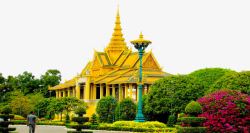 柬埔寨金边皇宫柬埔寨金边皇宫风景区高清图片