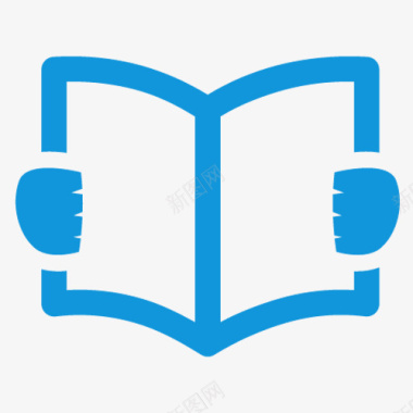 书本蓝色书本教育标矢量图图标图标