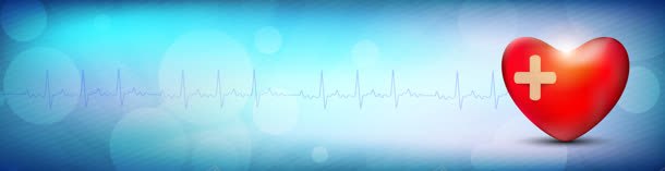 蓝色医疗心电图背景jpg设计背景_88icon https://88icon.com 医疗背景 心电图 心脏 心跳