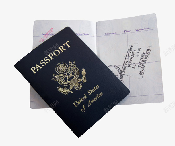 蓝色美国护照本压着翻开的护照本png免抠素材_88icon https://88icon.com 公民 印章 国境 国籍 居留 打开 护照本 旅行 翻开 蓝色美国护照本压着翻开的护照本实物免费下载 证件 证明 身份 通行证 阅读