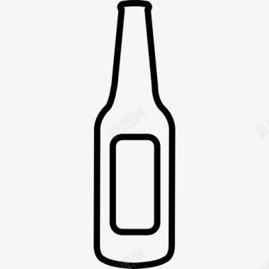 空瓶空的啤酒瓶图标图标