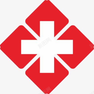 人物组合红十字图标图标