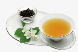 茉莉蜜茶茉莉花茶饮高清图片