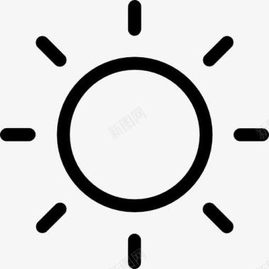 太阳晴天天气符号图标图标