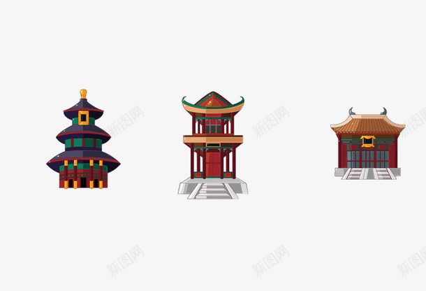 古代建筑psd免抠素材_88icon https://88icon.com 城楼 塔 复古 建筑 房子