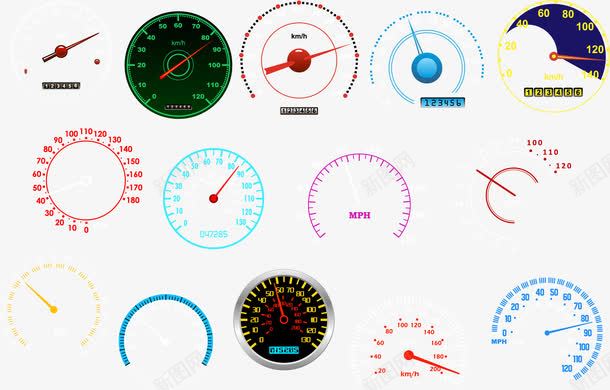 汽车仪表盘矢量图eps免抠素材_88icon https://88icon.com 仪表盘 显示 汽车 汽车仪表盘 速度 矢量图