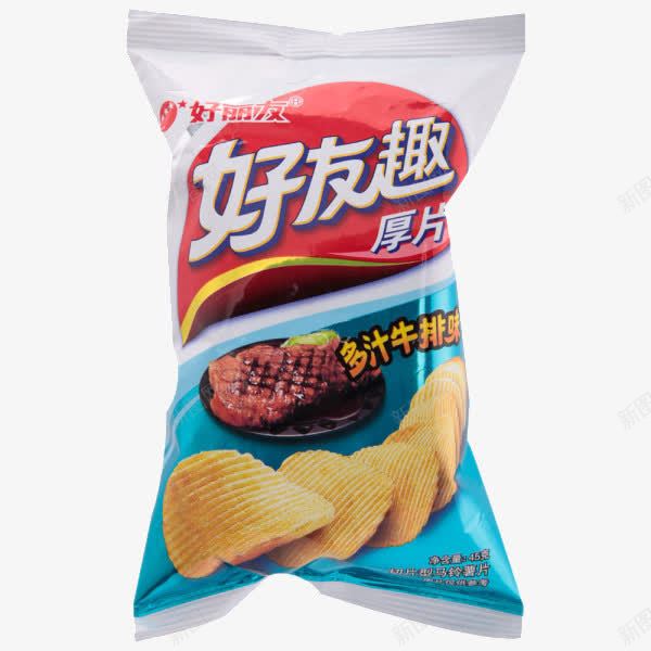 好友趣薯片多汁牛排味png免抠素材_88icon https://88icon.com 多汁牛排味 好丽友 好丽友包装矢量图 好友趣 美味 膨化食品 营养 薯片 零食