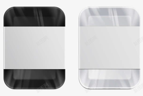 超市包装盒png免抠素材_88icon https://88icon.com 矢量素材 透明塑料袋 饭盒