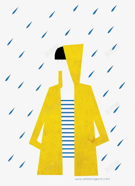 雨衣png免抠素材_88icon https://88icon.com 下雨 卡通雨衣 手绘雨衣 红色雨衣 雨点 黄色雨衣卡通人物形象