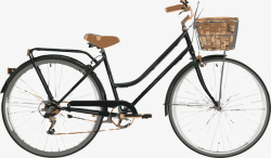 黑色的自行车复古老式自行车矢量图高清图片