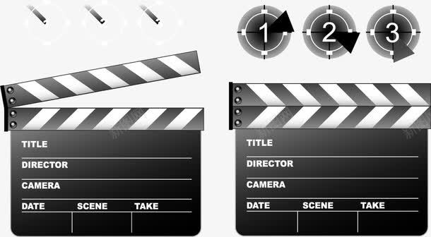 电影制作元素矢量图eps免抠素材_88icon https://88icon.com 矢量电影制作元素导演椅子摄像机胶卷倒数视频 矢量图