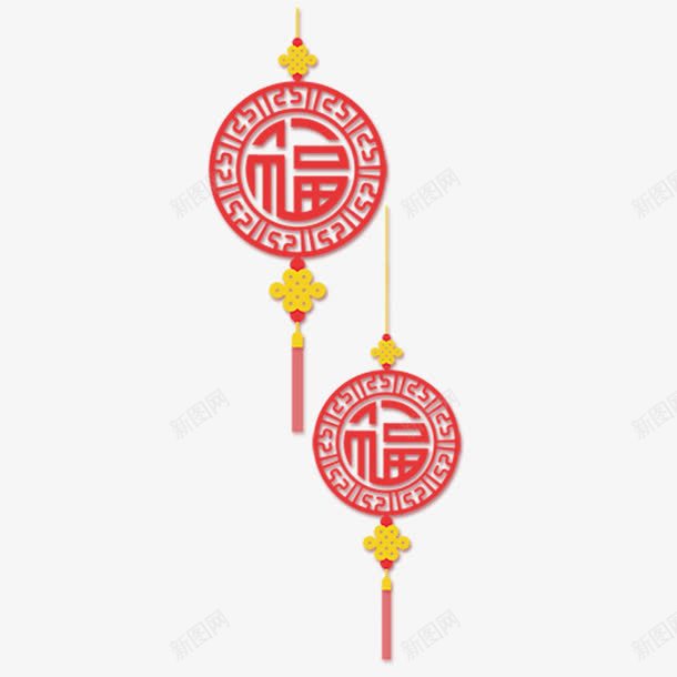 福到来的装饰物png免抠素材_88icon https://88icon.com 所有宝贝 挂饰 新年 新春 红色