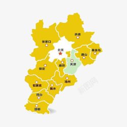 2017河北省地图素材