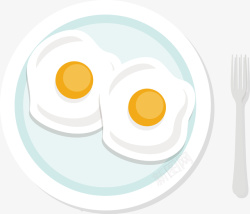 卡通西式早餐手绘美味早餐煎蛋高清图片