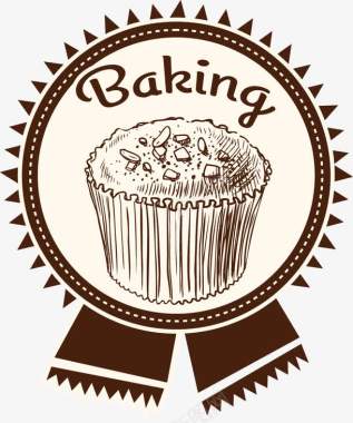 厨房logo纸杯蛋糕矢量图图标图标