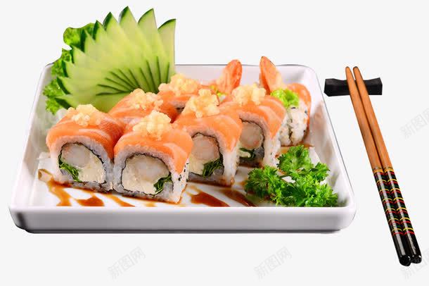 瓷盘里的寿司png免抠素材_88icon https://88icon.com 产品实物 小吃 日本料理 特色