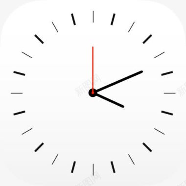 时钟白色的iOS7LikeMacIcons图标图标