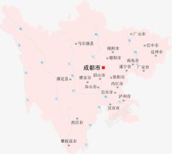 四川省地图素材