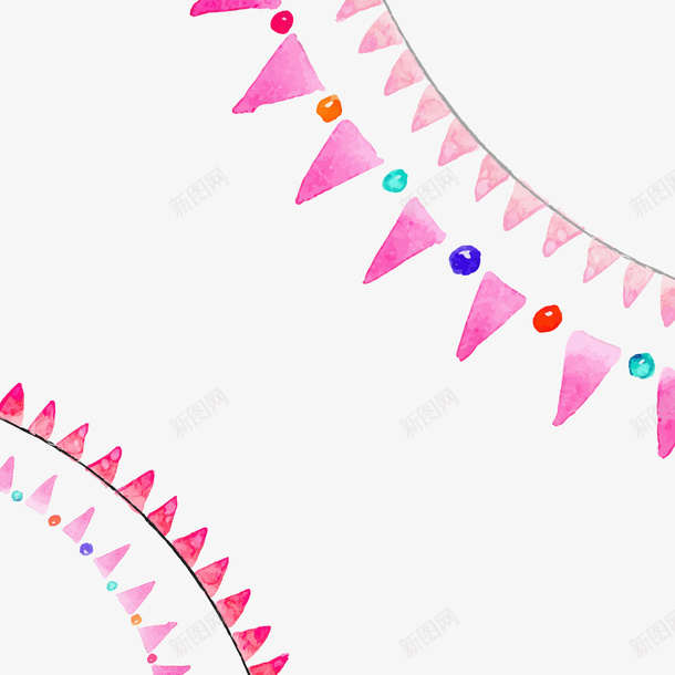 卡通手绘彩绘海报装饰矢量图ai免抠素材_88icon https://88icon.com 条幅 海报装饰 海报边框 节日气氛 装饰 边框 矢量图