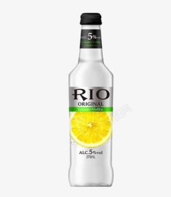 RIO柠檬口味瓶装鸡尾酒素材