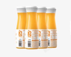 橙汁天然产物农夫山泉十七度五橙汁背面高清图片