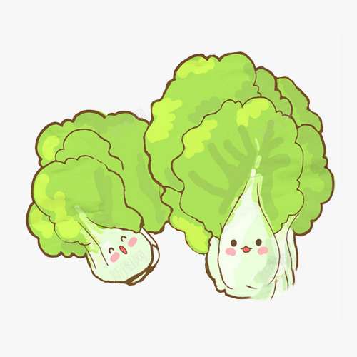 卡通微笑的两颗大白菜png免抠素材_88icon https://88icon.com 卡通 卡通大白菜 可爱 图案 大白菜 微笑 手绘 油菜 白菜 蔬菜 青菜