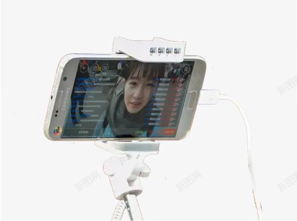 手机观看视频直播png免抠素材_88icon https://88icon.com 上网课 手机 手机支架 网络直播 网课 观看 视频直播