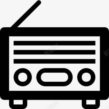 radio多媒体无线电广播电台复古技术旧图标图标